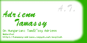 adrienn tamassy business card